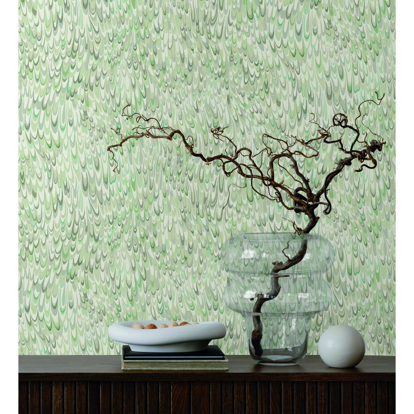 Marble Wallpaper, Green