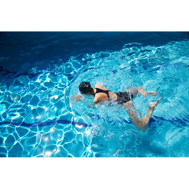 Woman Swimming Breaststroke by Quintanilla - Wrapped Canvas Print, 30cm H x 46cm W