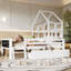 Lit maison avec échelle et tiroirs de rangement-1799651776