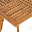 Table carrée en bois 31,5 po avec finition - créant un attrayant patio