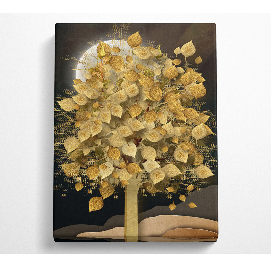 Golden Leaf Tree - Druck