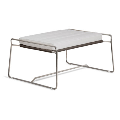 Repose-pieds d'extérieur avec coussin Sandur
