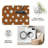 Rust Star Pattern area rugs for Living Room, Soft and Comfortable, Suitable for all seasons, easy to maintain, machine washable Indoor floor mat, Under Table Farmhouse suitable for Bedroom, Dining Room, Study, Patio, Balcony, Home Decor-1891571349