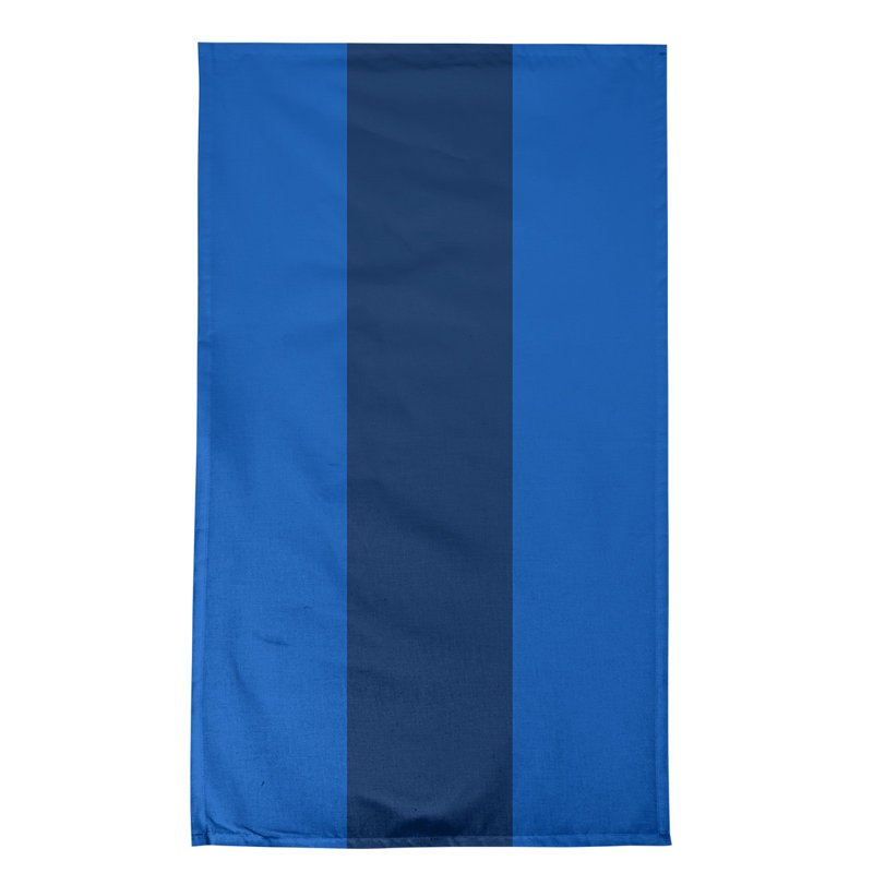 Serviette de thé basket Dallas, Bleu royal / bleu marine / bleu royal, Mélange de coton