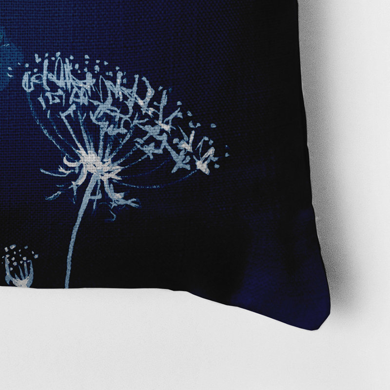  Square Pillow Cover & Insert, Navy Blue