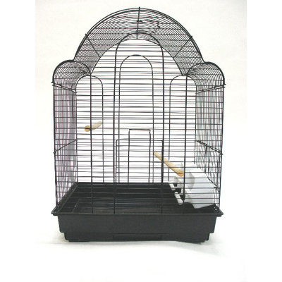 Olvera 23'' Steel Victorian Top Table Top Bird Cage with Perch