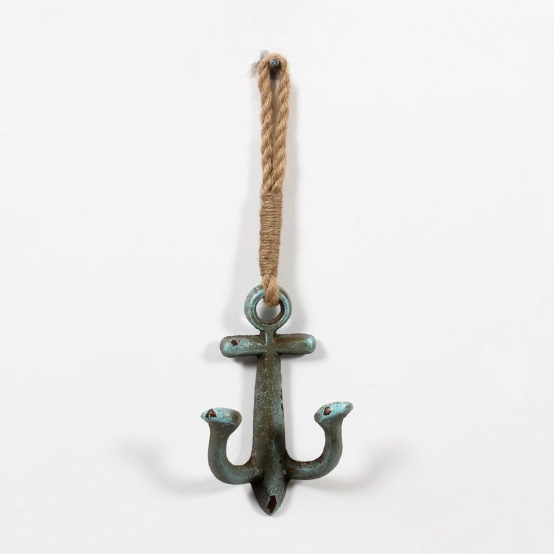 Tiphonnet Iron Wall Wall Hook, Antique Green