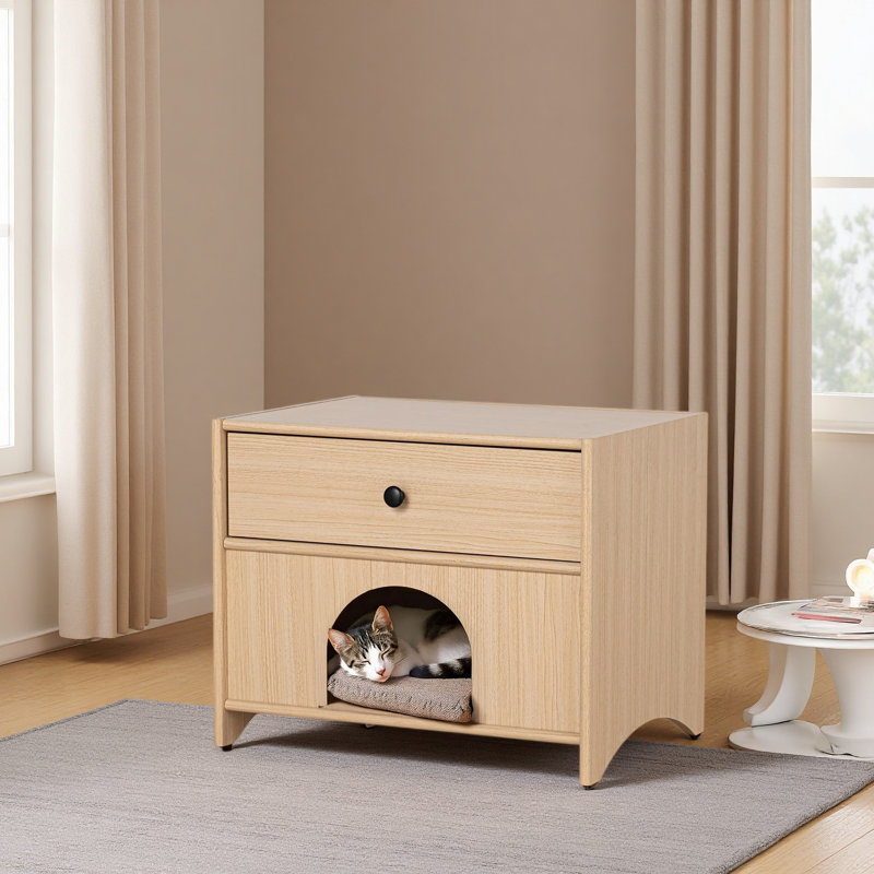 Table d'appoint 1 tiroir Mid-Century