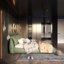 Lit plateforme Everly Quinn Elegant avec tête de lit tapissier et structure solide-825926915-823076025
