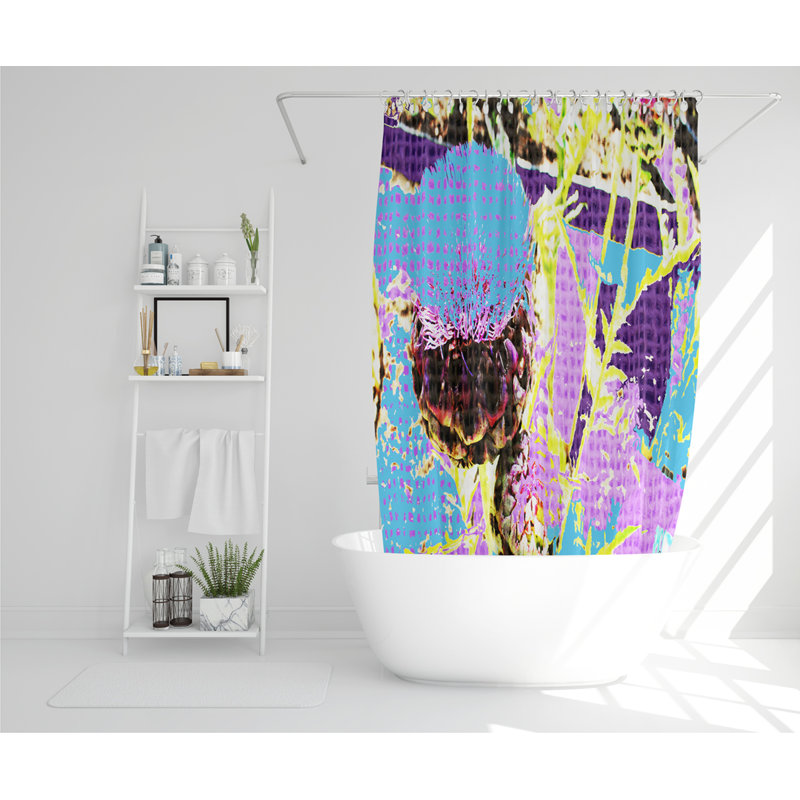 Afro Plants Designer Shower Curtain