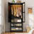 2-Door 71" H Armoire With LED Sensor Light, Acrylic Mirror, Drawers And Hanging Rod-1027565950