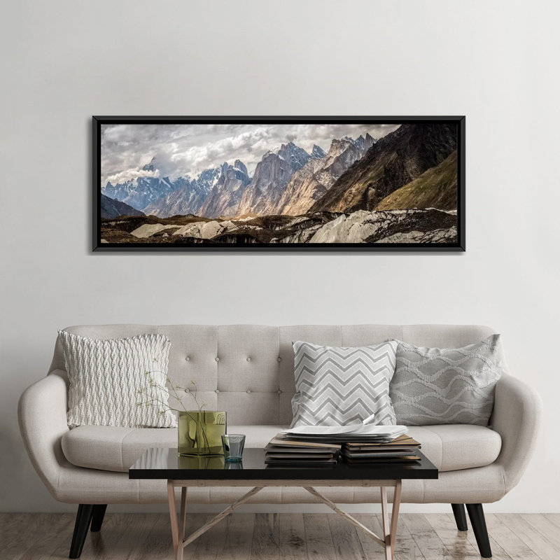 Baltoro glacier, karakoram mountain range, gilgit-baltistan region, pakistan, reproduction de photo sur toile tendue