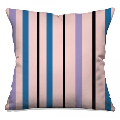 Vertical Striped Pattern Double Sided Throw Pillows
