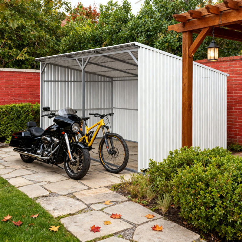 20FT X 12FT Livestock Metal Shed – Heavy-Duty Steel Shelter With Skid Base Storage Shed