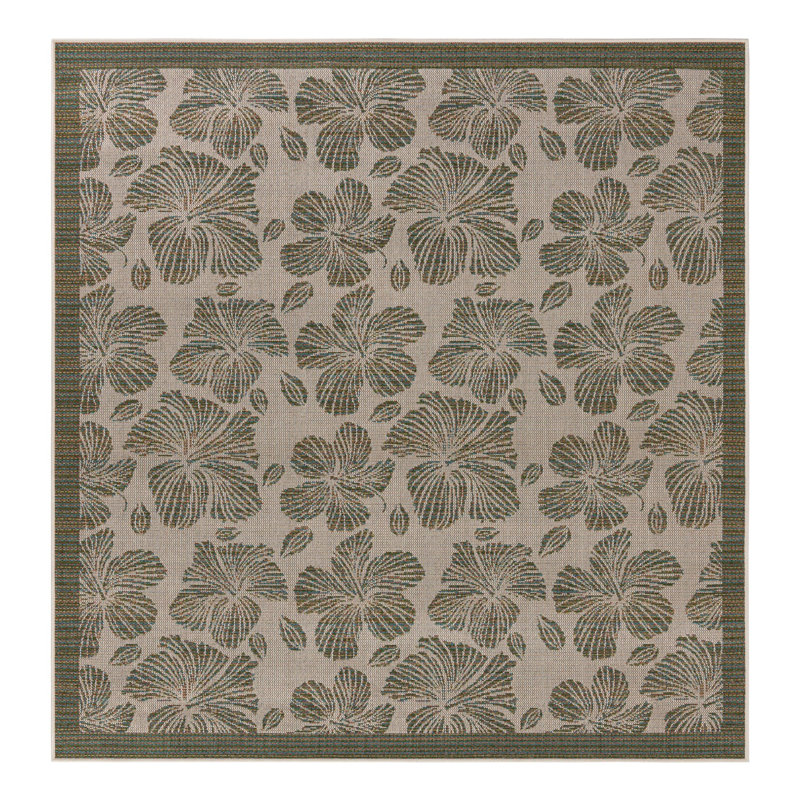 Tapis intérieur / extérieur Mehpare, Carré 7 pi 10 po