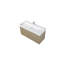Meuble-lavabo flottant Combo T de 47 po avec plateau intégré