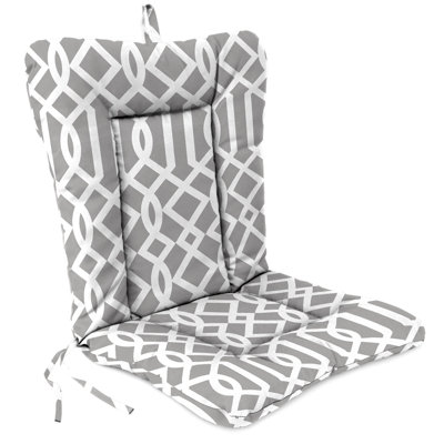 21" x 38" Outdoor Chair Cushion with Ties and Loop