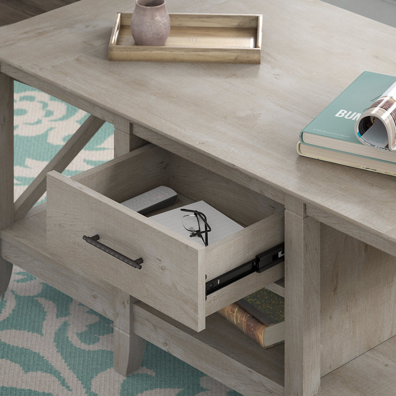 Ensemble de tables basses 4 pièces Huckins, Gris délavé