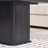 Wooden Rectangular Coffee Table with Solid Base-800982399
