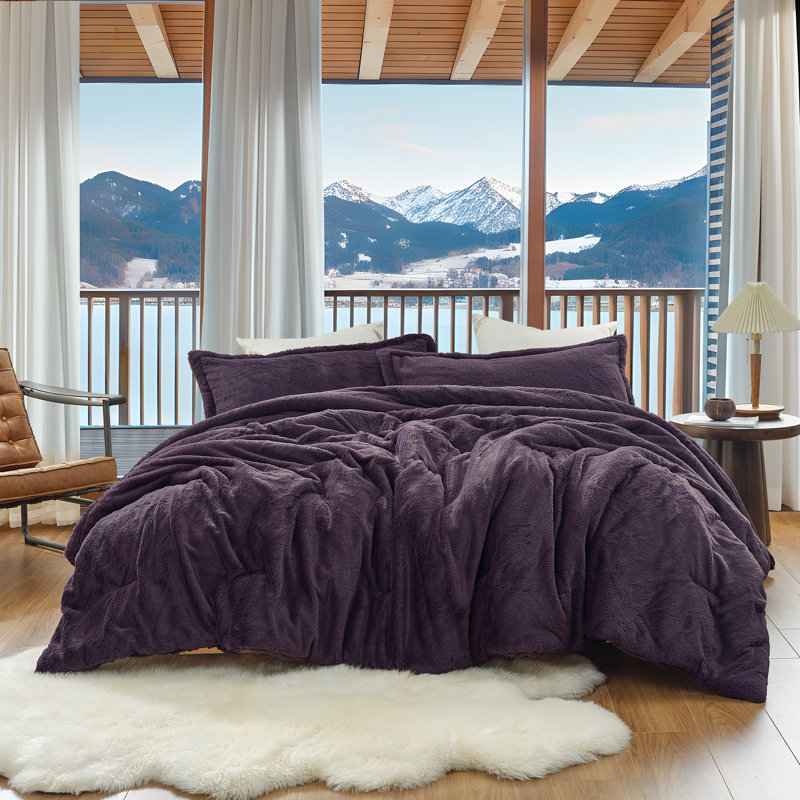 I Am Bed Serious - Coma Inducer® Oversized King Comforter Set - Nightshade Purple,  King Comforter + 2 Standard Shams, Purple