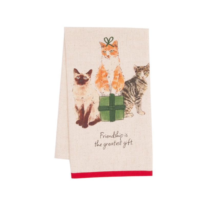 Serviette Friendship Cats Pet Lovers