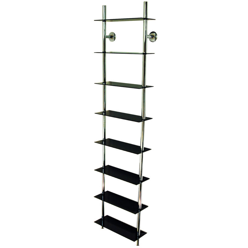 168cm H Wall Mounted Media Storage, Black
