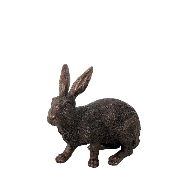 Rabbit Bronze Garden Statue