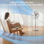 16″ Pedestal Fan - Adjustable Height - Wide-Angled Oscillation-129704403