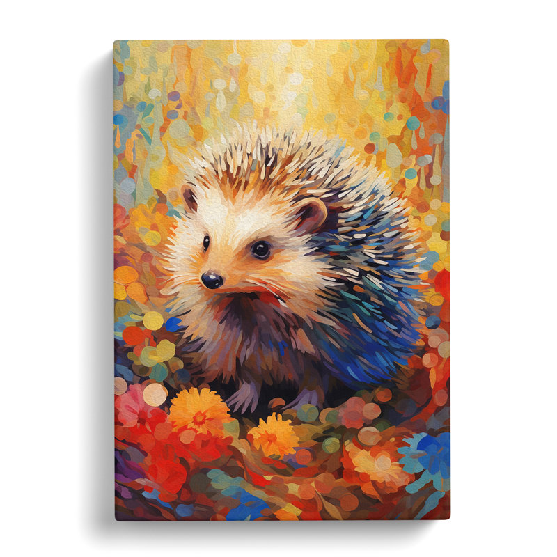 Hedgehog Abstract No.3 - Wrapped Canvas, 50cm H x 35cm W x 3cm D