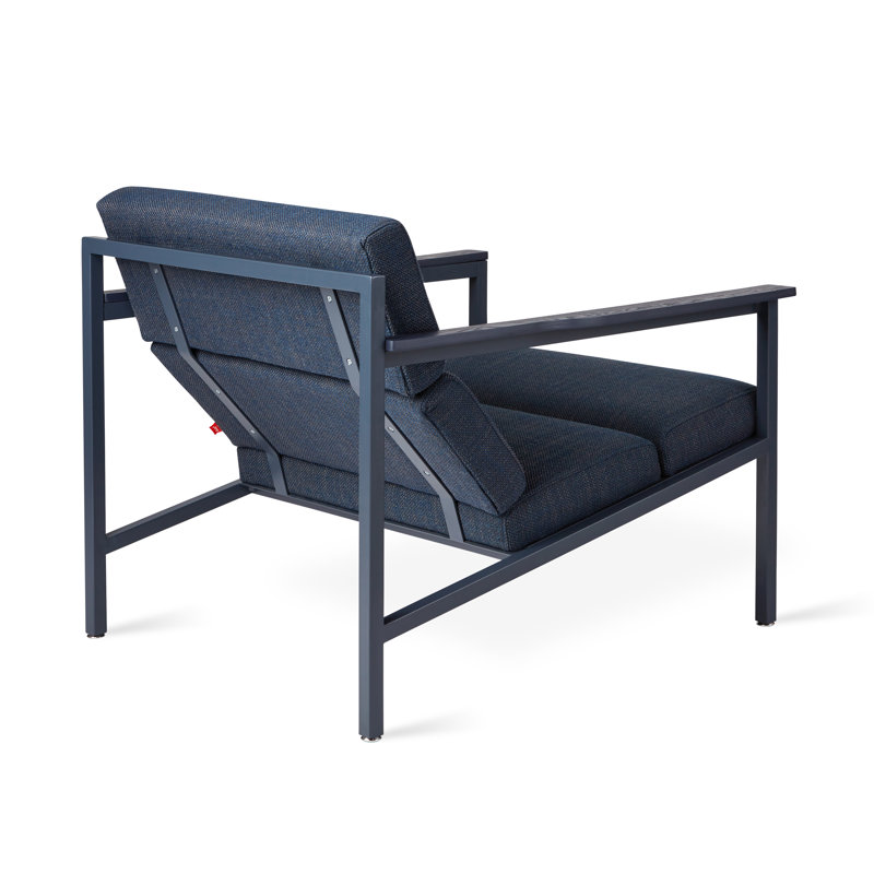 Halifax Armchair, Hanson Navy Polyester Blend, Atlantic