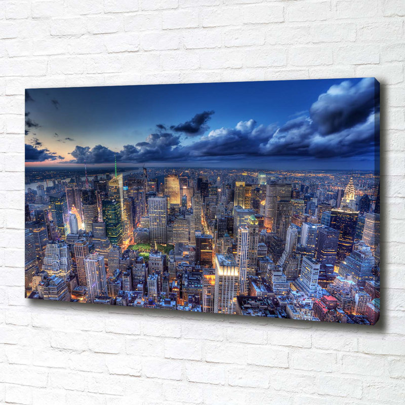 New York Bird Flight - Wrapped Canvas Print