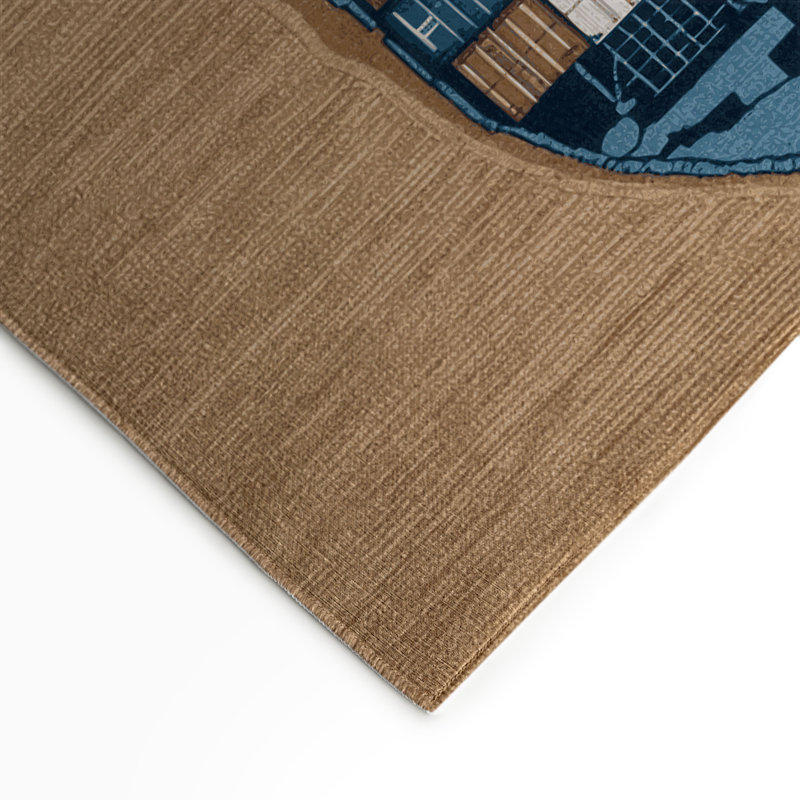 Tapis intérieur et extérieur brun Transport, Rectangle 9 pi x 12 pi
