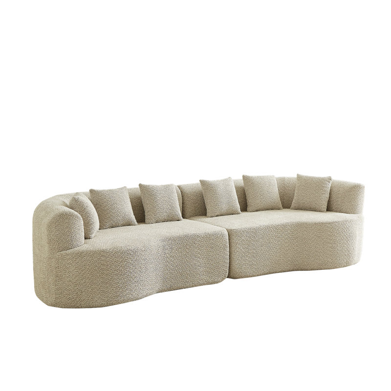Compression Cloud Sectionals, 111.5 Inch Chenille Modern Home Sofa