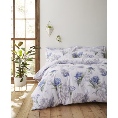 Botanical White Blue