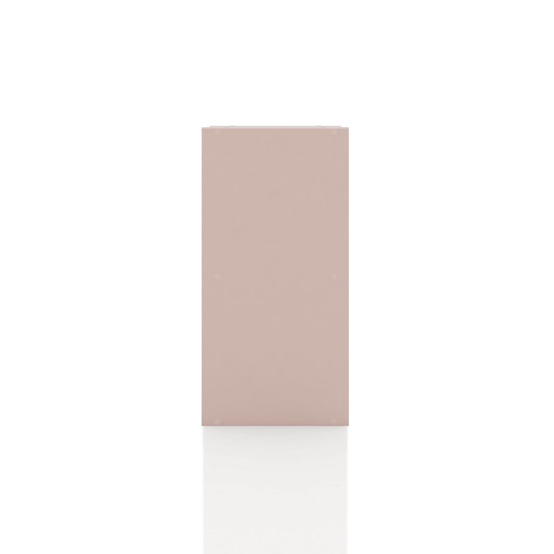 Bibliothèque de rangement Breayla, 2 cubes, Rose clair