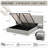 Iokaste Upholstered Lift Storage Bed Frame with Hotel-Style Headboard, Queen Size & King Size Bed Frame, Sprung Slats, Velvet Headboard and Drawers, Gas Lift Hydraulic Support, No Box Spring Needed-1646615928-1646615930