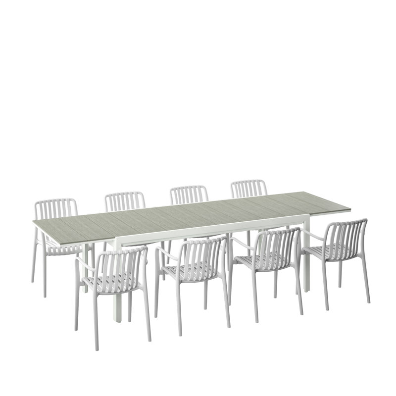 Ensemble repas d'extérieur 9 pièces