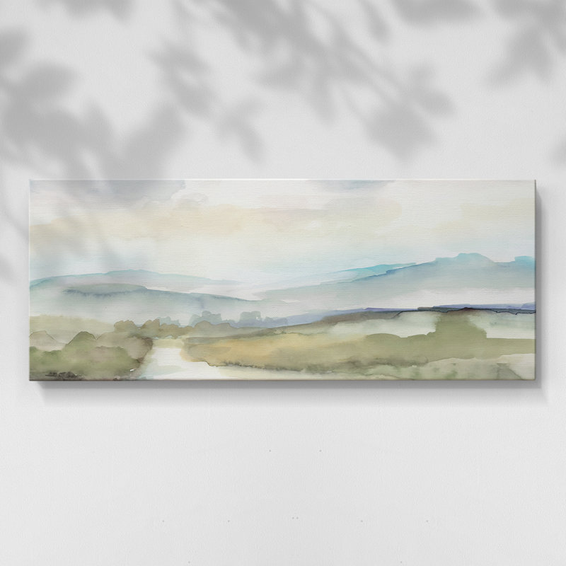 Sleepy Stream - Toile tendue avec châssis - Prêt à accrocher, H 16 po x l 40 po