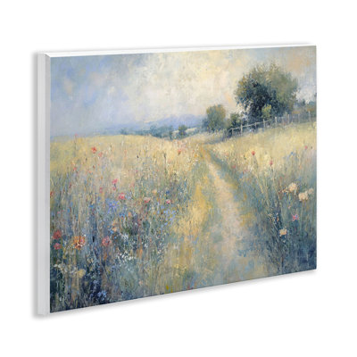 Chemin à travers la plaque murale Wildflower Field, design par LSR Creative Studio