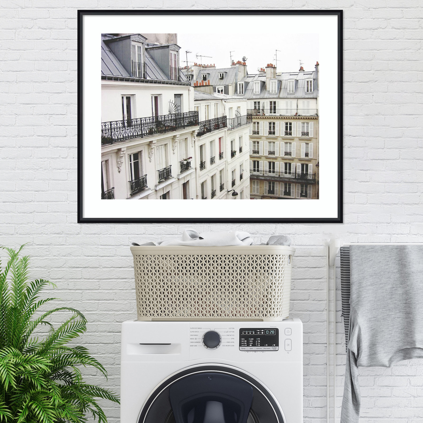 Montmartre Photo Print by Lupen Grainne, Black Framed, 33" H x 41" W