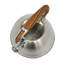 Bouilloire en acier inoxydable 2 pintes Mr. Coffee Woodmont avec poignée en bois