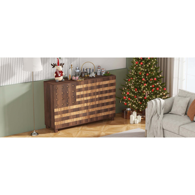 Buffet 55 "avec rangement Buffet, Noyer