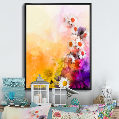 Guirlande Paintbrush Spring Flowers - Peinture