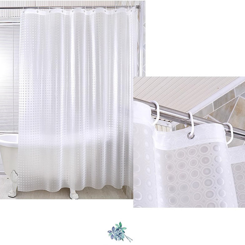 Shower Curtain With Hooks Included, 71"H x 86"W