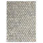 Cowhide Geometric Area Rug in Ivory/Silver/Beige-25306624