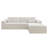 104.3*68.9"Modular Sectional Sofa Seat,Upholstered Compressed Couch For Living Room,Bedroom,Apartment,No Assembly Required,2PC Free Combination-896761191-896761190