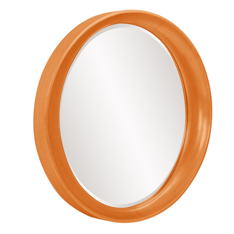 Miroir mural Contemporary, Orange