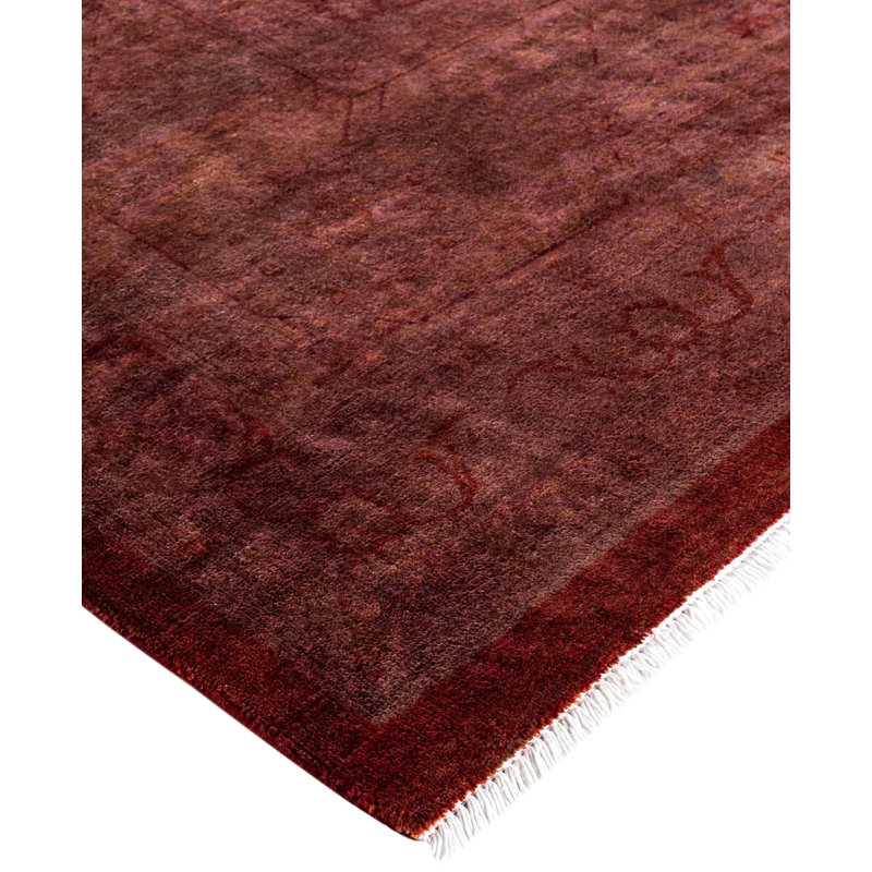 Overdyed One-of-a-Kind 11' 10" X 15' 9" Hand Knotted Area Rug