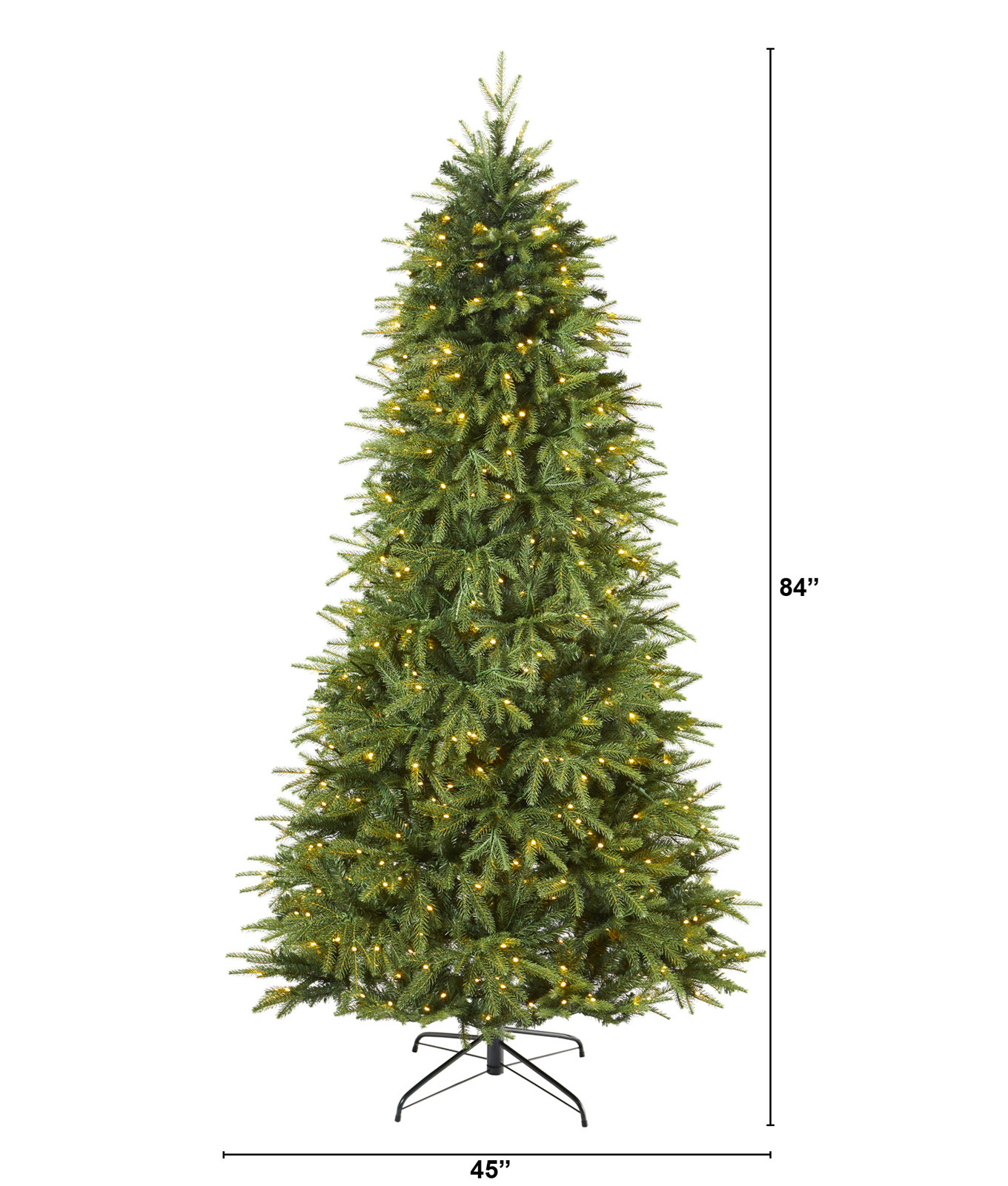 Easy Set-Up Lighted Christmas Tree, 7' H