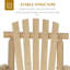 Chaise berçante d'extérieur en bois